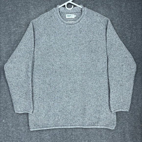 Wellen Sweater Mens 2XL Gray Huckberry Waffle Knit Headlands Roll Neck